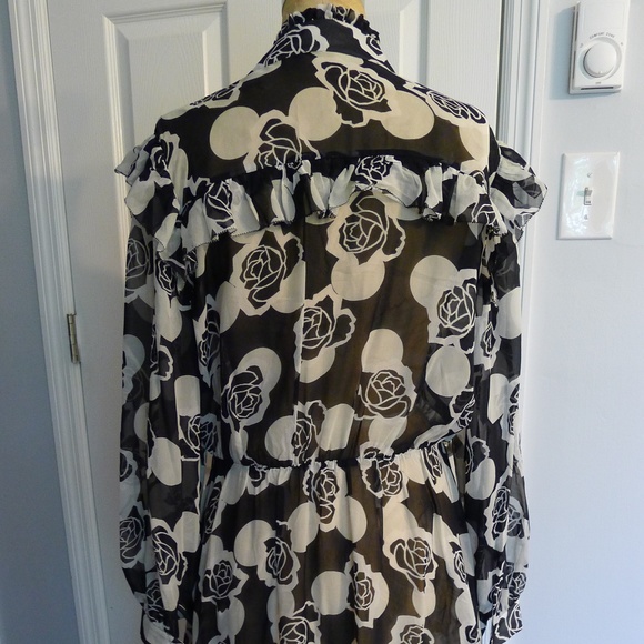 {Topshop} Unique Crawford Floralprint Dress - Sz 8 - Picture 8 of 10